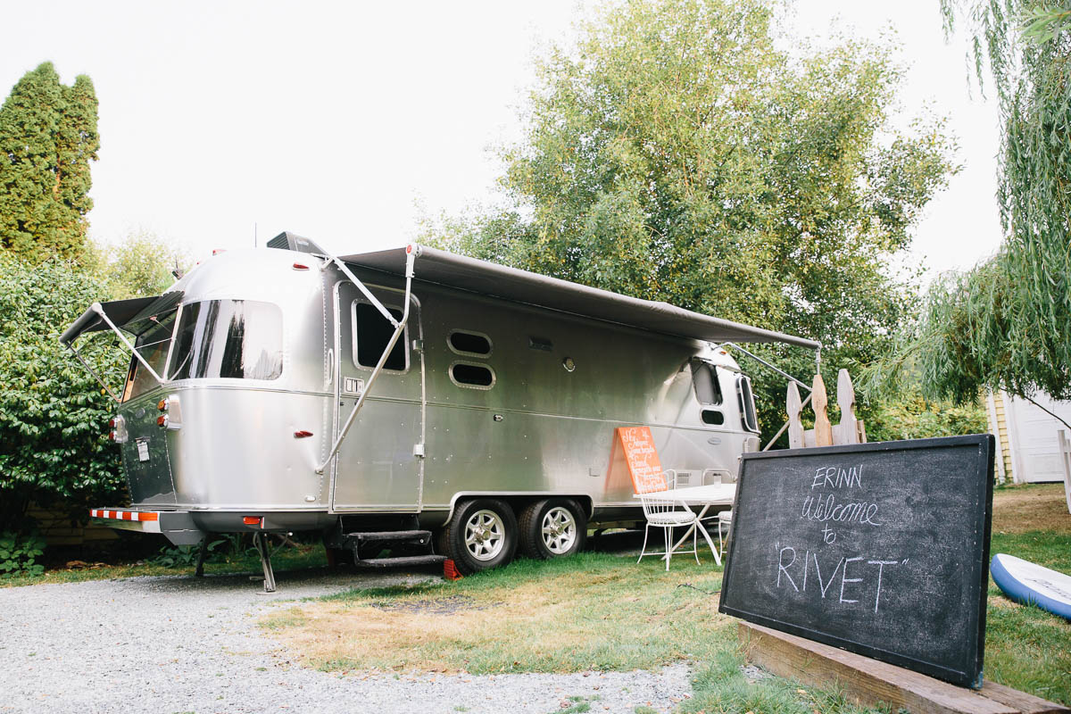 Airstream Glamping Trailor at Langley Lodge