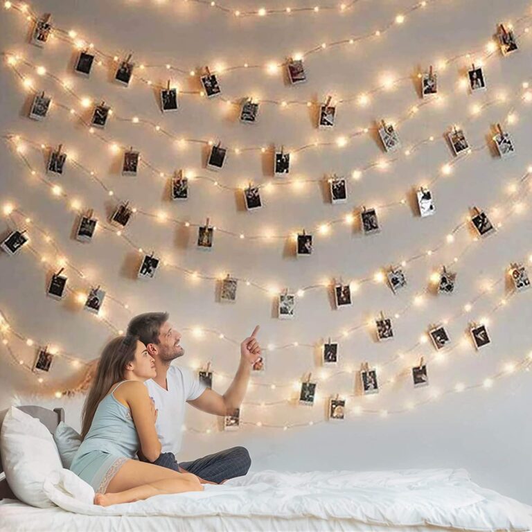 Photo wall fairy lights