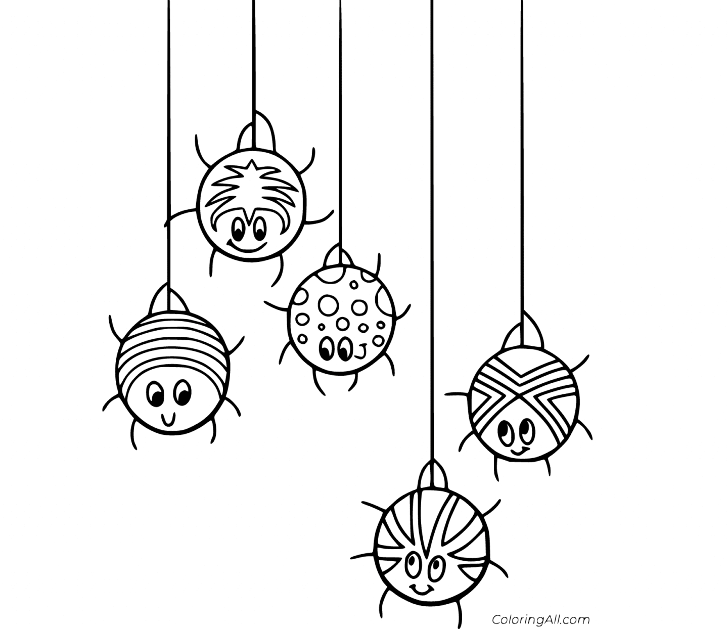 halloween spider coloring pages