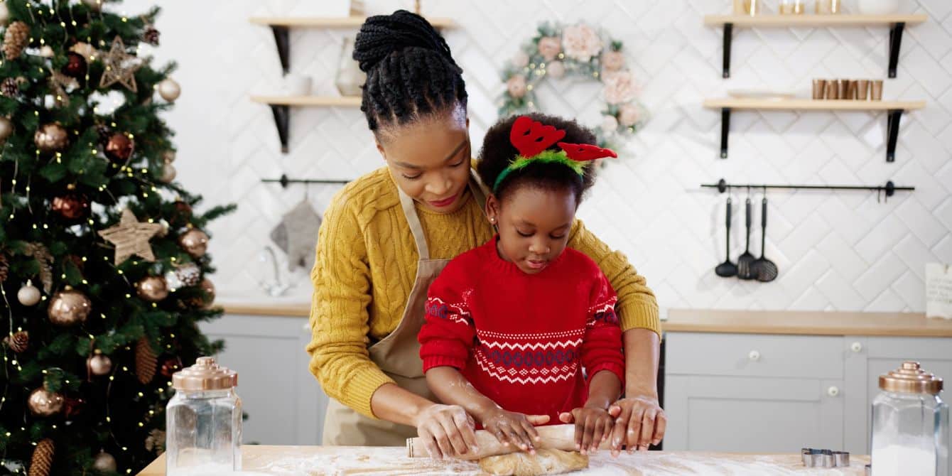 Mother and Daughter's Christmas Tradition