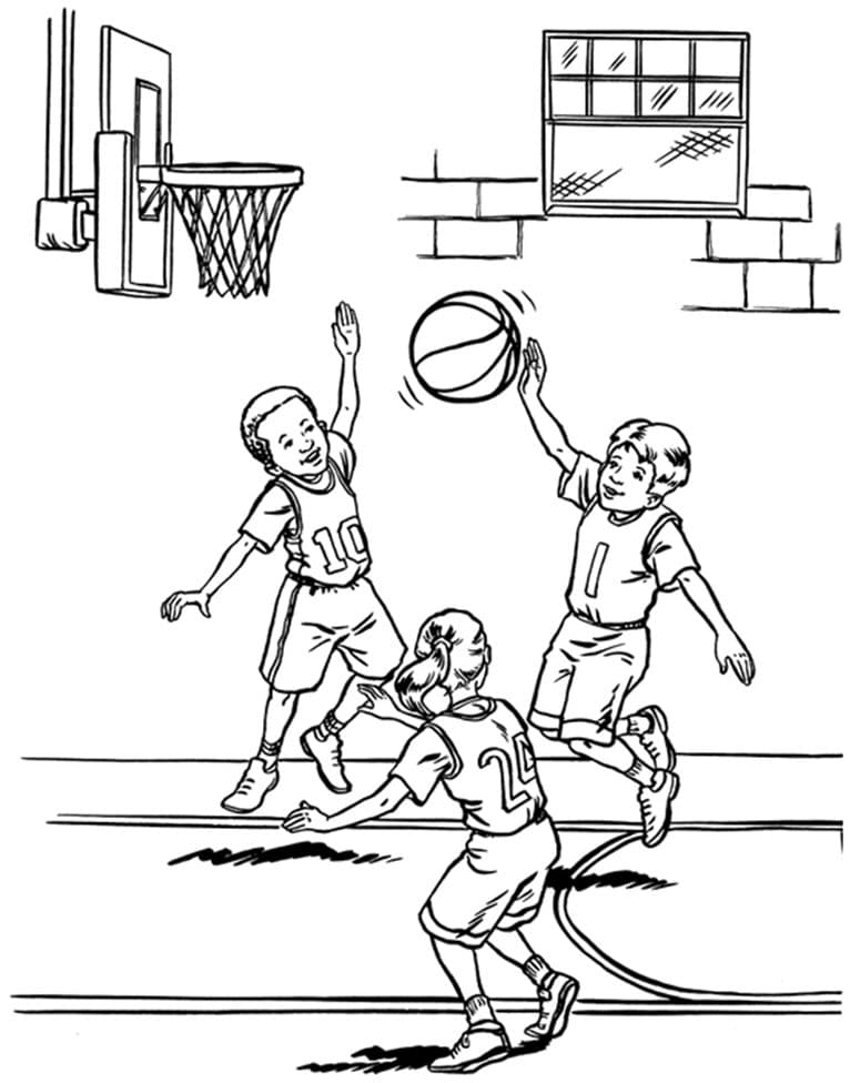 basketball player coloring pages