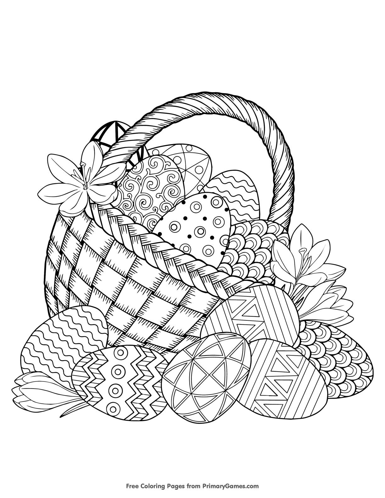Easter Coloring Book for Toddlers: Simple Easter and Spring Themes