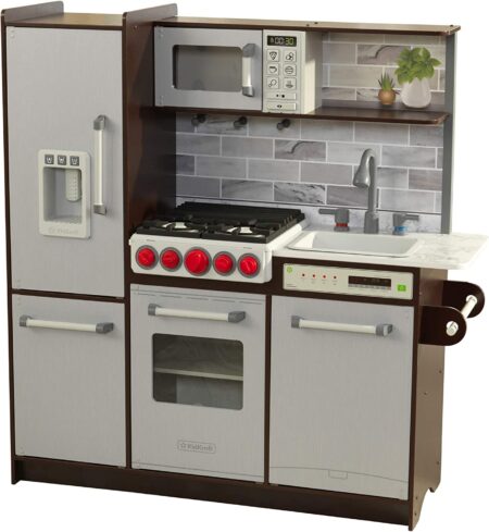 KidKraft Uptown Elite Espresso Play Kitchen with EZ Kraft Assembly™