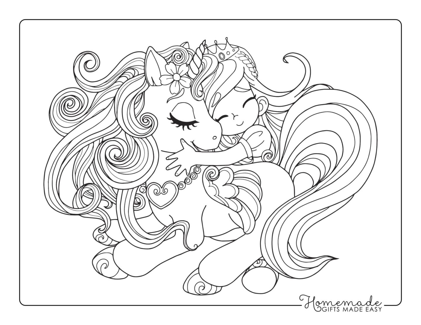 my little pony unicorn coloring page