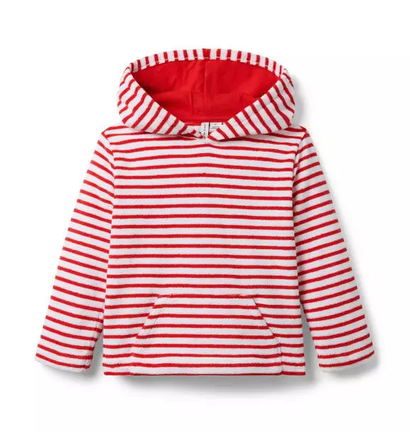 Janie + Jack Striped Hooded Sweatshirt