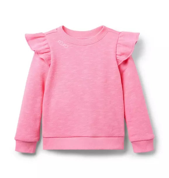 Janie and Jack XOXO Ruffle Sweatshirt