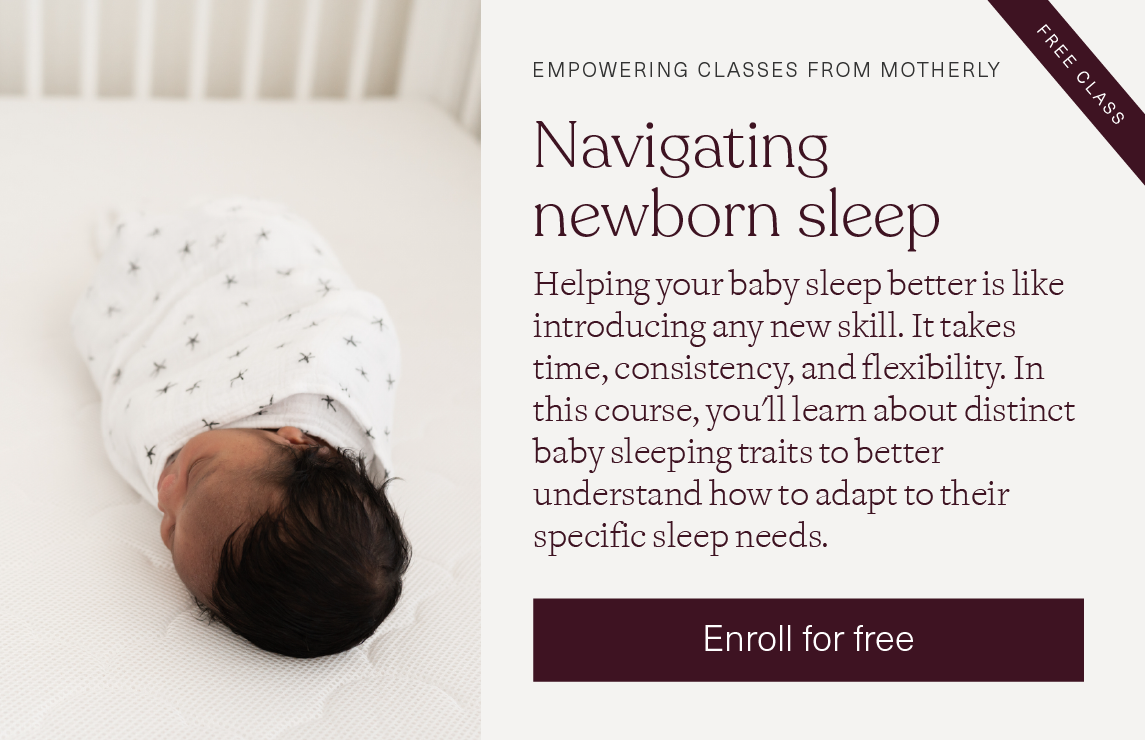 Navigating newborn sleep class