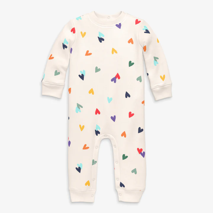 Primary Baby Cozy Fleece Sweatshirt Romper