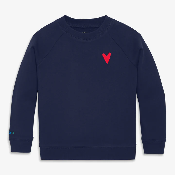 Primary Kids Embroidered Heart Sweatshirt