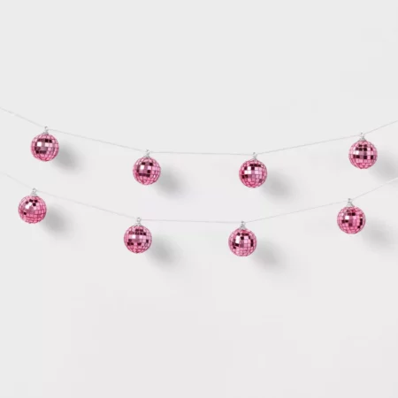 Spritz Valentine Disco Ball Garland