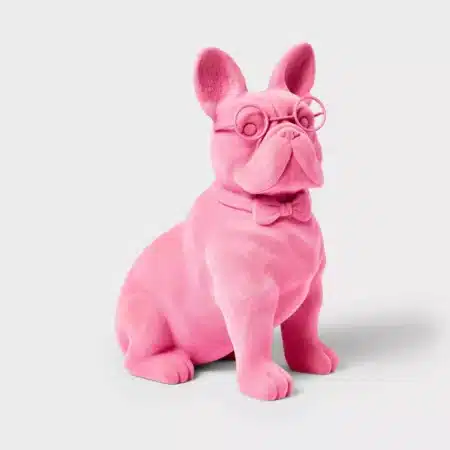 Spritz Valentine Tabletop Flocked French Bulldog