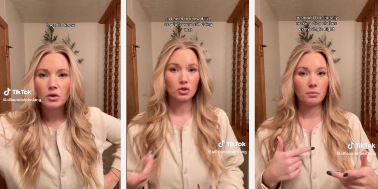 Woman spurs viral TikTok debate about pajamas