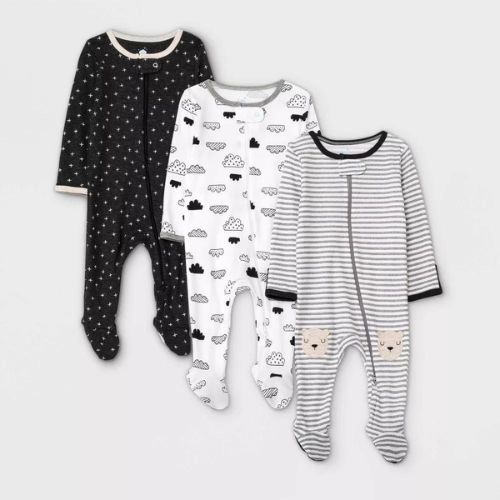 Cloud Island 3-Pack Zip Up Sleep n' Play