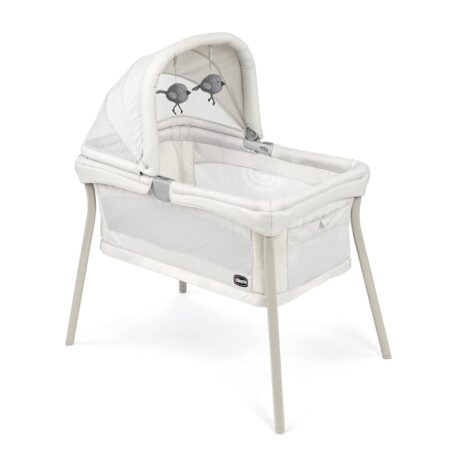 Batiste Portable Bassinet & Cradle with Toybox Base White 630 by