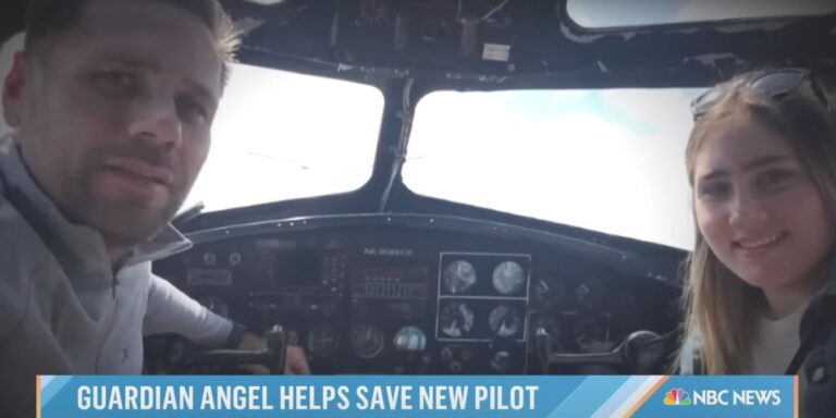 Pilot dad saves young pilot from crashing plane