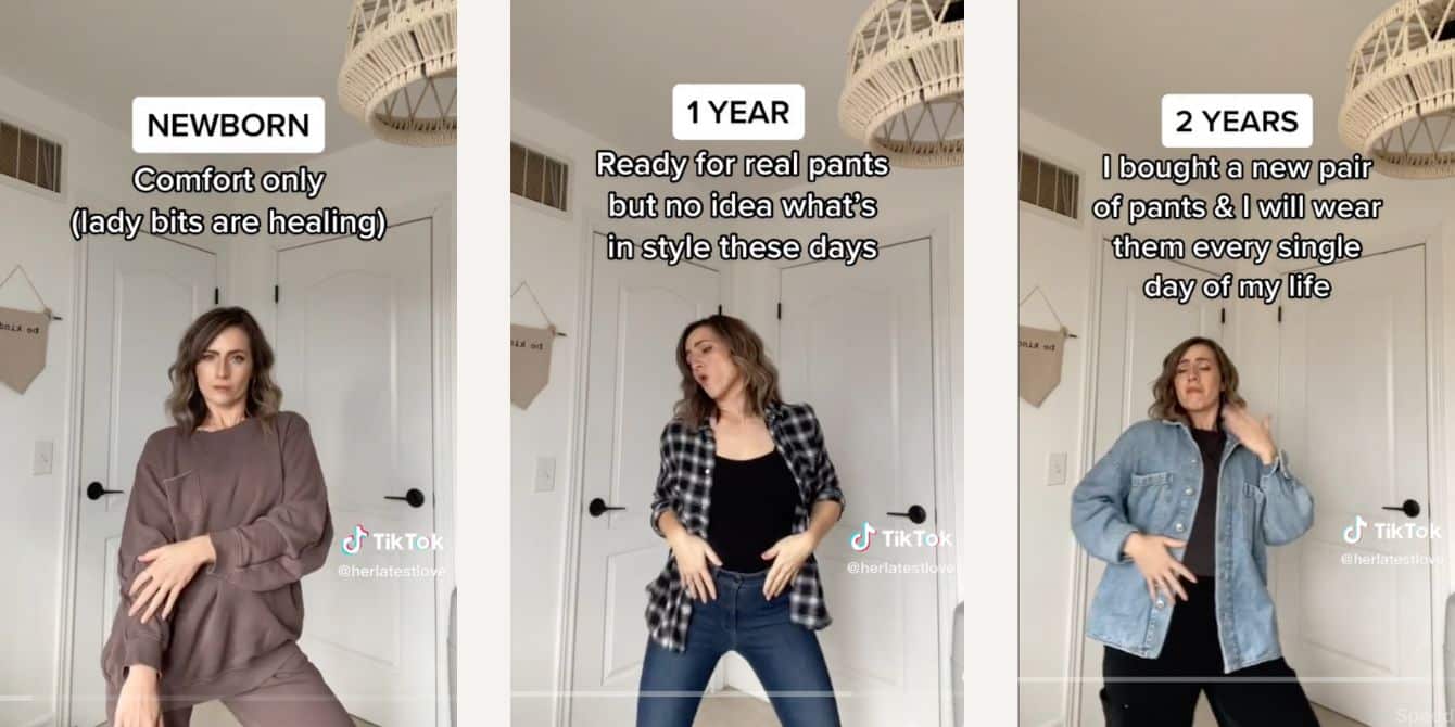 Mom Style During Early Motherhood Hilarious Viral TikTok - Motherly