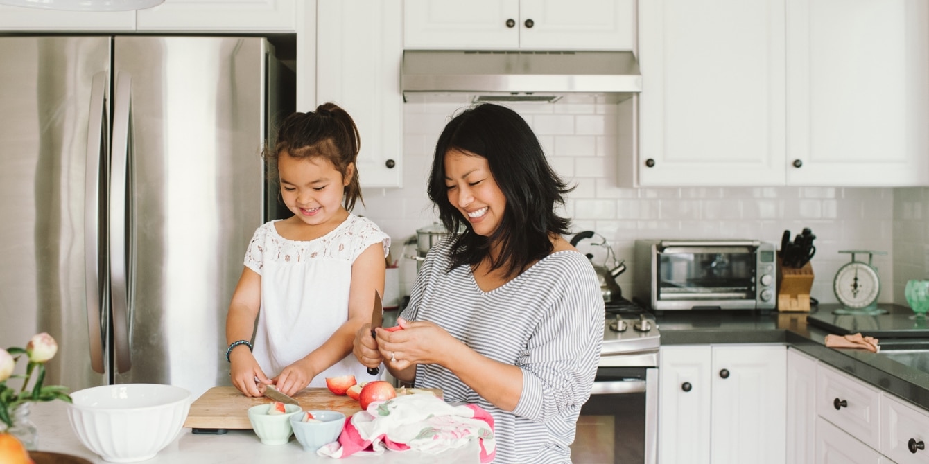 kids helping at home