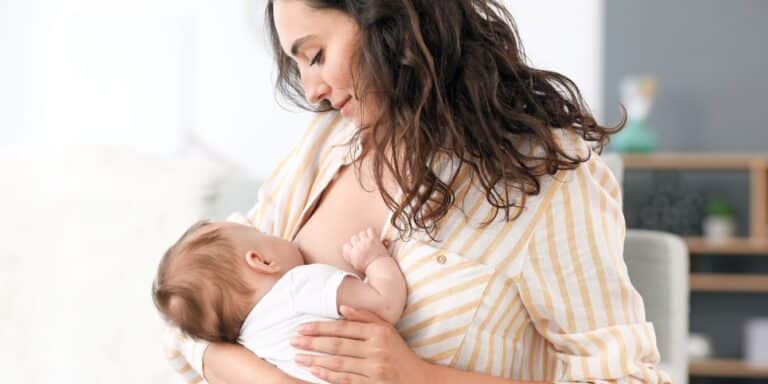 mother breastfeeding infant - breastfeeding nutrition myths