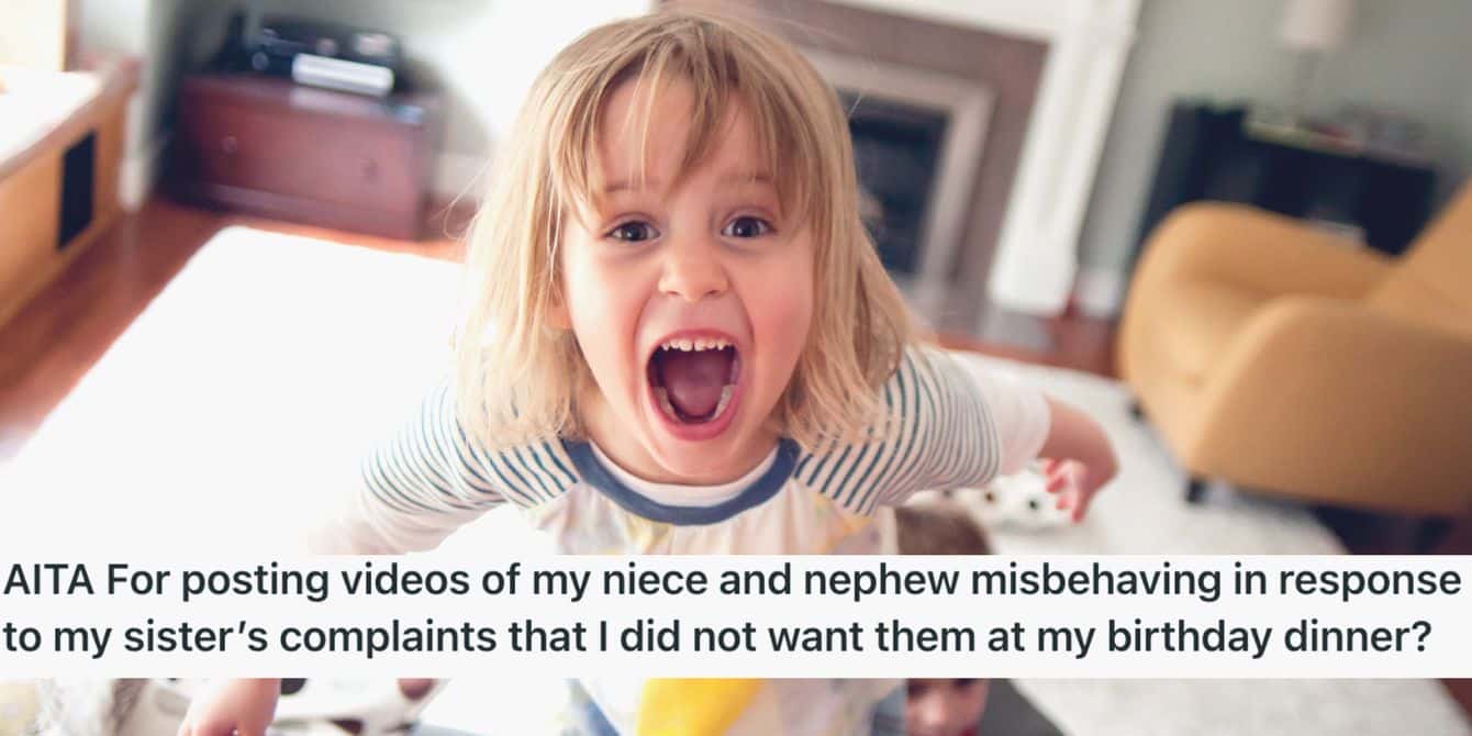 Reddit AITA Aunt Doesn't Want Niece And Nephew At Birthday Party