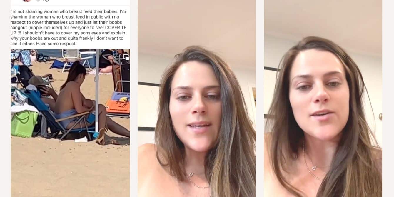 Mom Shamed And Secretly Filmed While Breastfeeding At Beach - Motherly