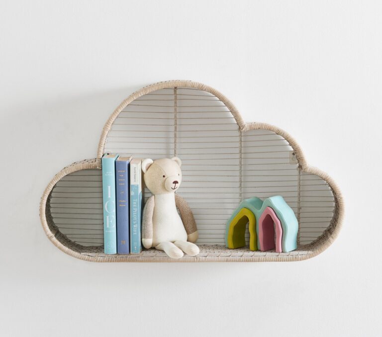 rattan cloud shelf