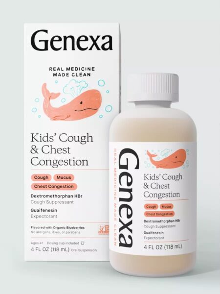 genexa cough chest medication for kids congestion