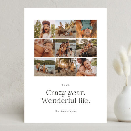 Crazy Wonderful Life Multi-Image Holiday Card