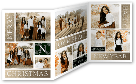 Elegant Exhibit Tri-Fold Holiday Card