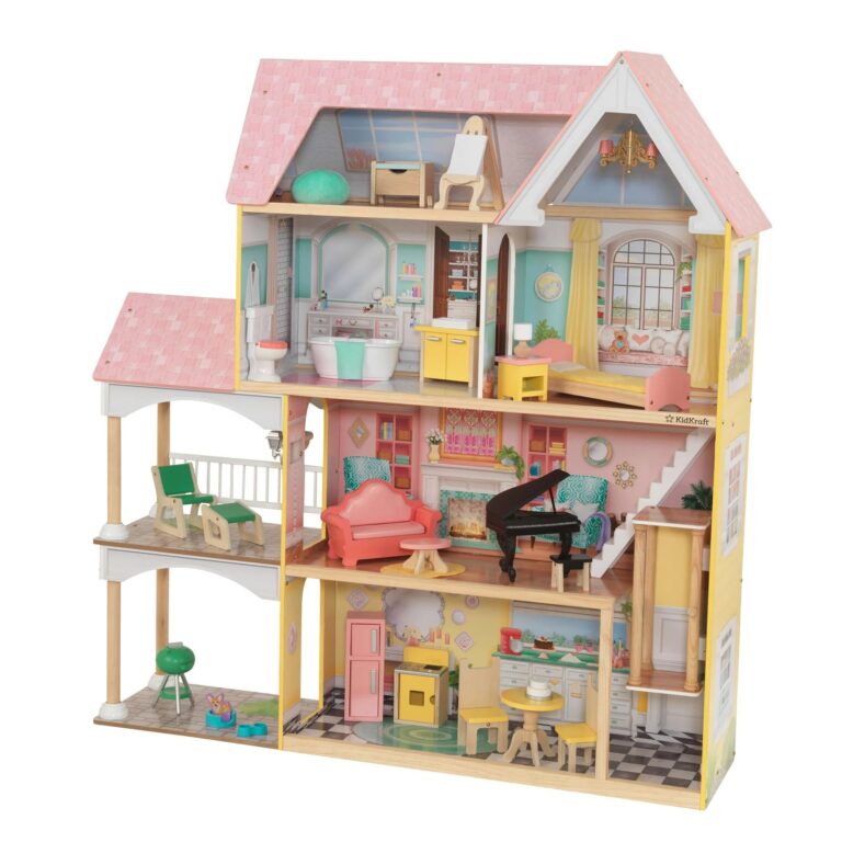 KidKraft Lola Mansion Wooden Dollhouse with 30 Accessories a922a084 98a6 4f9f a043 53af5951d55d.17523057df35e179b84cf4e3fefb4c66 Motherly