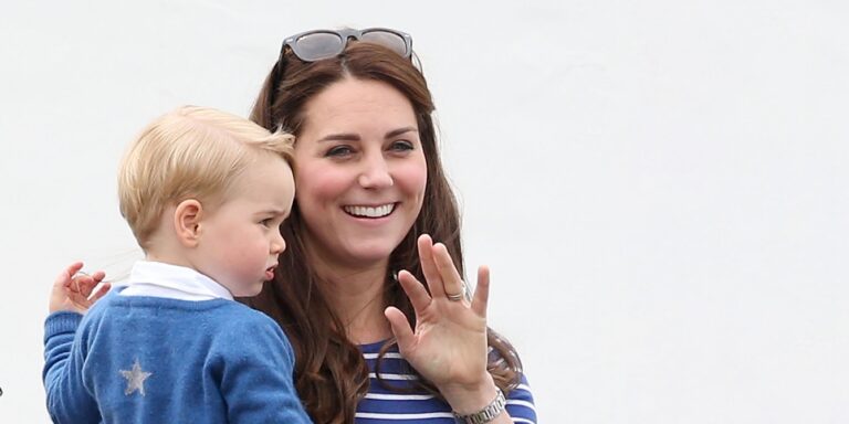 kate middleton holding baby prince george - kate middleton parenting lessons