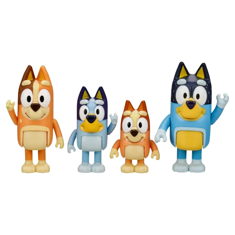 Bluey & Family 4 Pack of 2.5-3