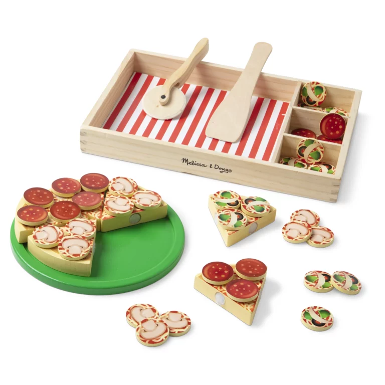 Wooden Pizza Party Play Food Set