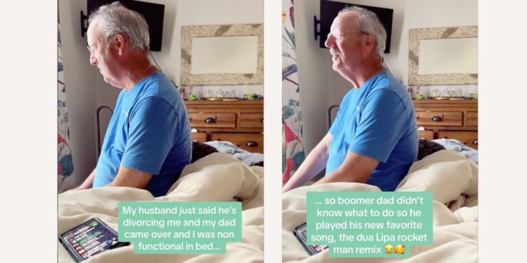 Dad supports daughter during divorce in viral TikTok