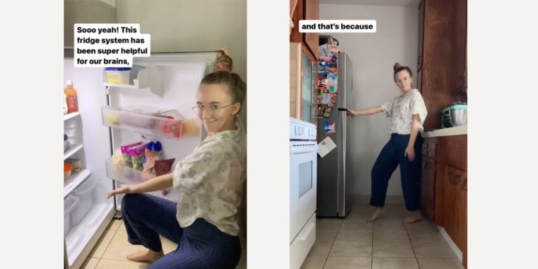 thecenteredlifeco on Instagram - viral fridge organization hack