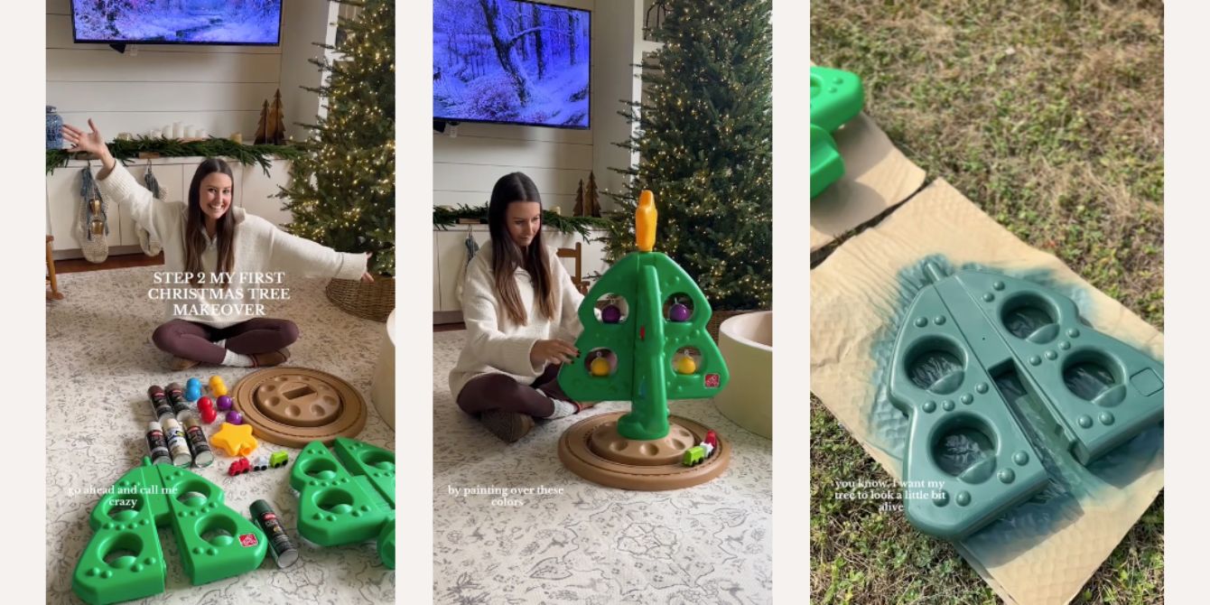 Beige' Mom Shares She Repainted Her Toddler's Christmas Tree, Gets