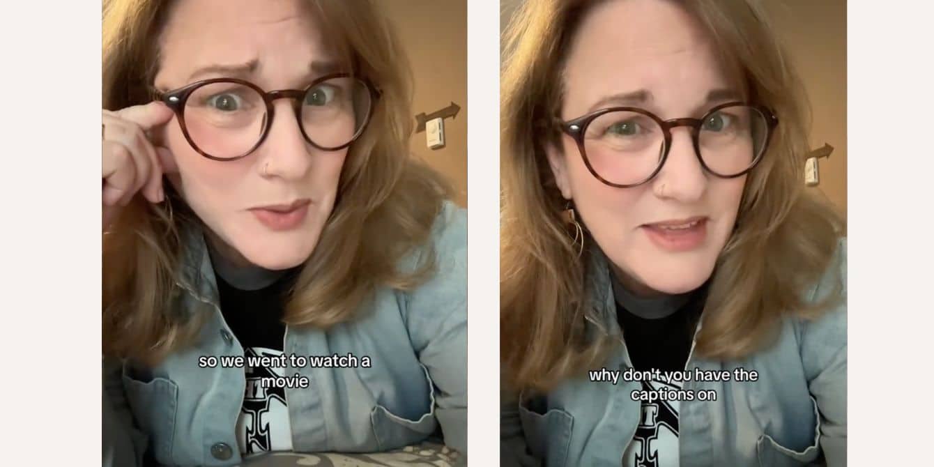 Mom's closed captions discussion on TikTok