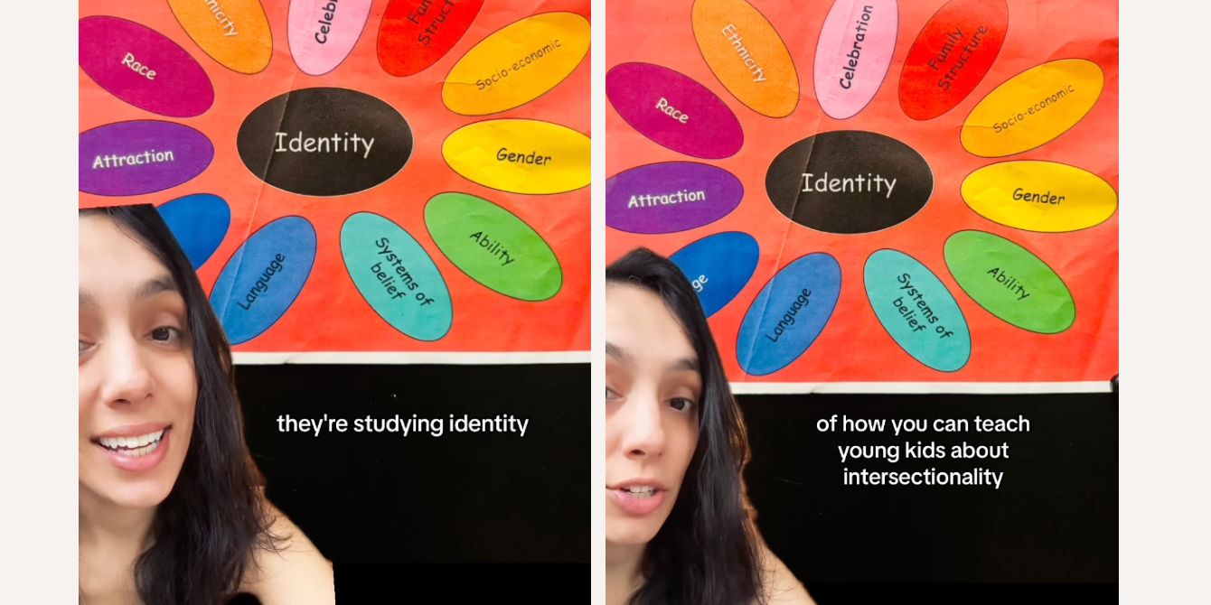 Mom shares identity chart for kids