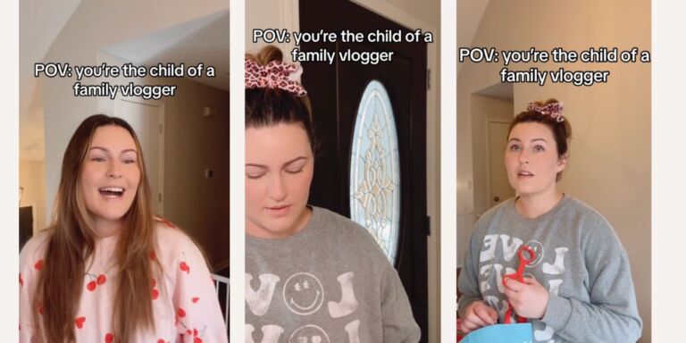 Family vlogger POV