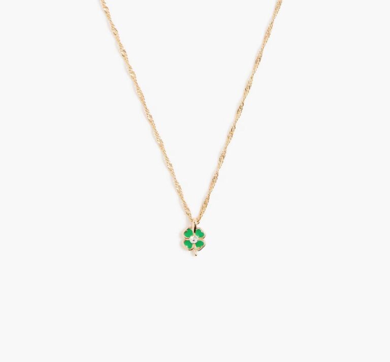 J. Crew Factory Girl's Shamrock Necklace