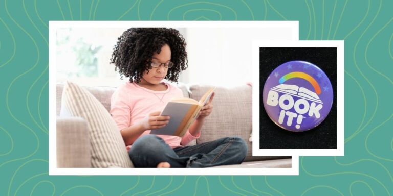 young girl reading book it Motherly