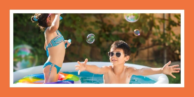 kids playing in the pool- no snacks hack