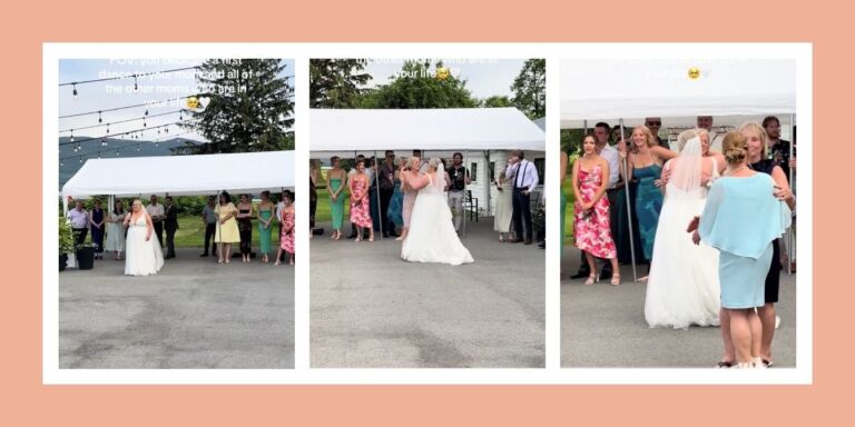 daughter surprises mom with a dance at her wedding- mom and daughter dance tiktok