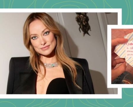 olivia wilde daughter note Motherly