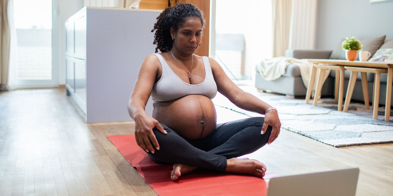 pregnant woman preparing for labor - pelvic floor PT