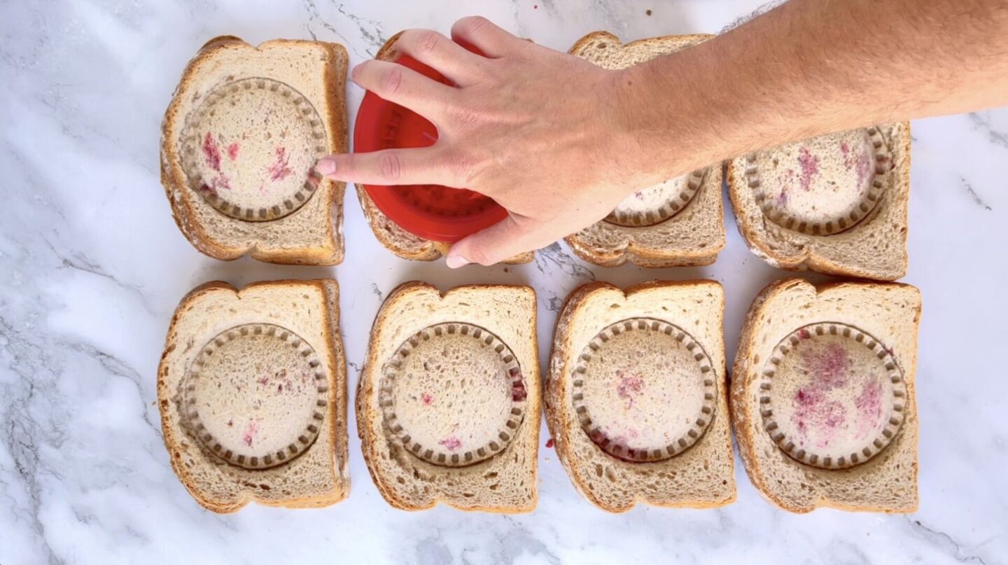 Dave's Killer Bread PB&J cutout sandwiches 