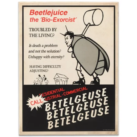 Beetlejuice Advertisement Sign