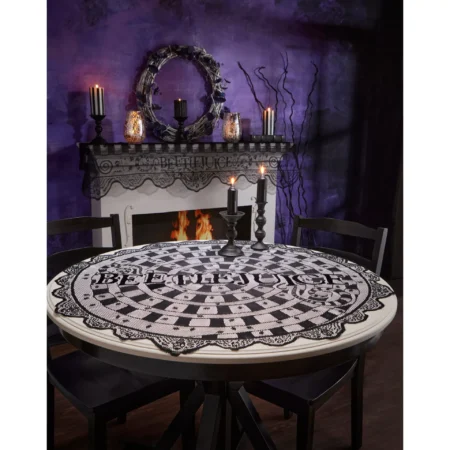 Round Lace Beetlejuice Tablecloth