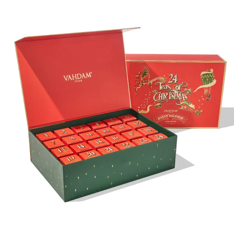 Vahdam 24 Teas of Christmas Advent Calendar Gift Set