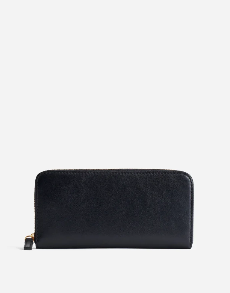 The Essential Continental Zip Wallet in Leather