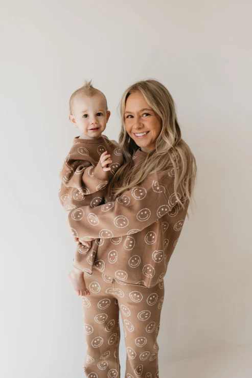 Forever French Women's Knit Pant Set | Tan Just Smile